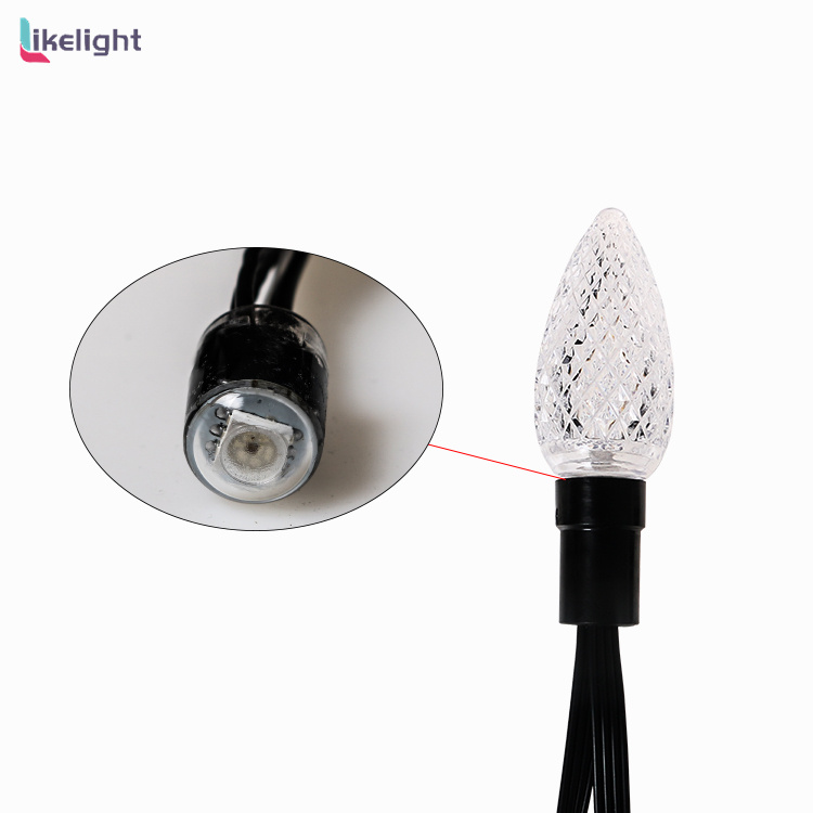 12V GS8208 Außenlichterkette C9 LED-Glühbirne Weihnachtsbeleuchtung